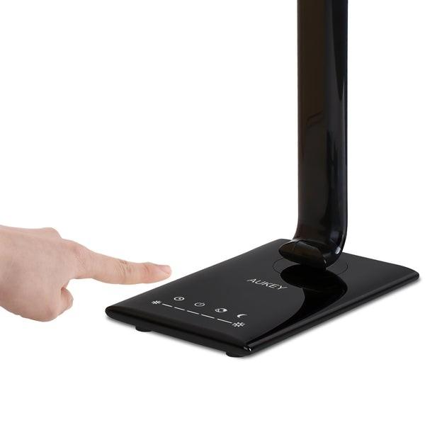 T-T10 Black touch LED desk lamp | 12W | 3000-6500K | 7 dimming levels | 5 lighting modes