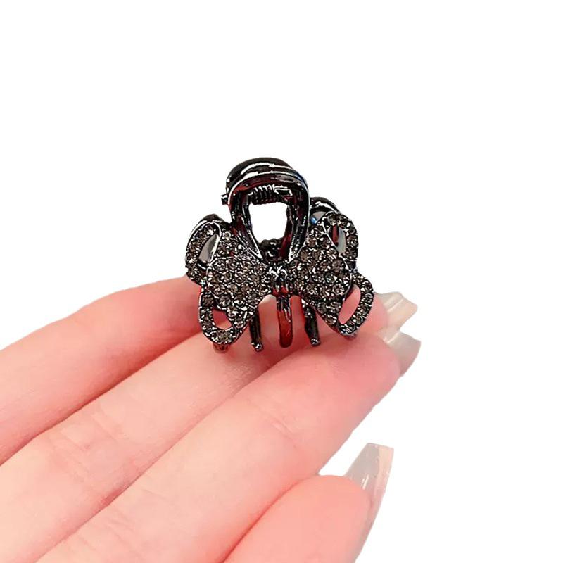 Korean Rhinestone Bow Claw Hair Clip