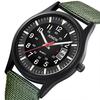 Round Dial Nylon Strap Men Boy Date Quartz Wrist Watch Gift
