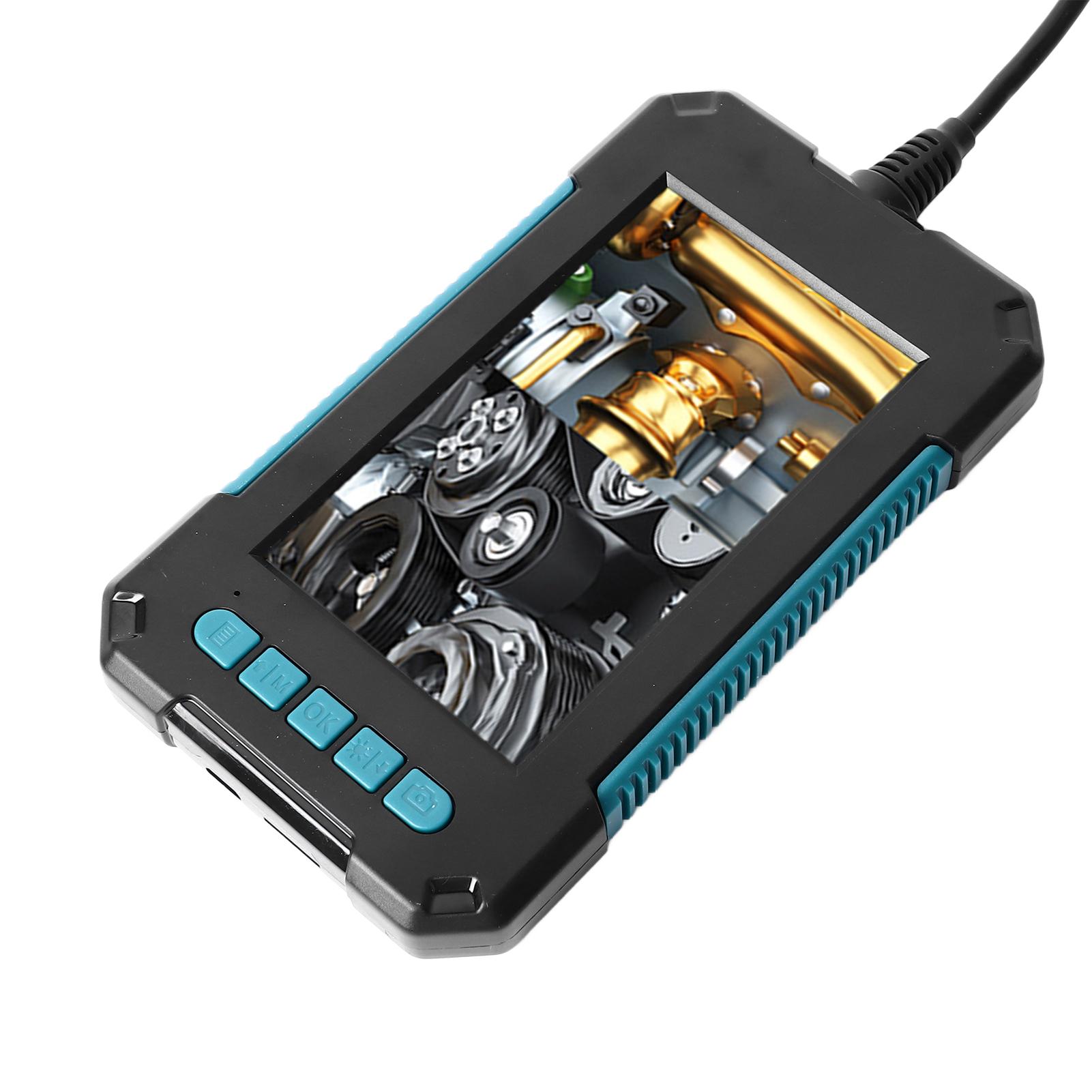 4.3in Sewer Inspection Camera 8mm Dual Lens Waterproof Pipe Drain Endoscope Camera with Screen LED Lights