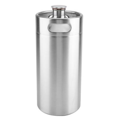 Mini Fusto di Birra in Acciaio Inossidabile con Coperchio a Spirale Pratici Articoli per Casa Hotel(3,6L)
