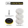 5Pcs 3/4/5 Inch Polishing Kit Car Polishing Pad Car Waxing Sponge Disk Wool Wheel Auto Paint Care Polisher Pads Car Gadget