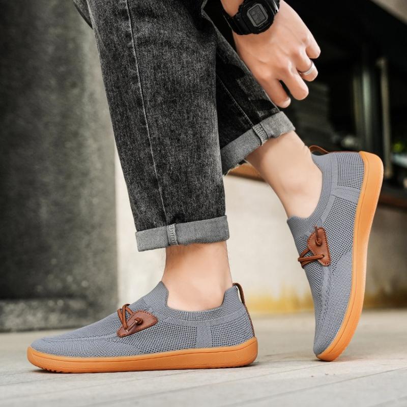 Men Casual Dress Sneakers Minimalist Wide Barefoot Shoes Outdoor Comfort Lightweight Leisure Shoes Non Slip Wide Running Shoes