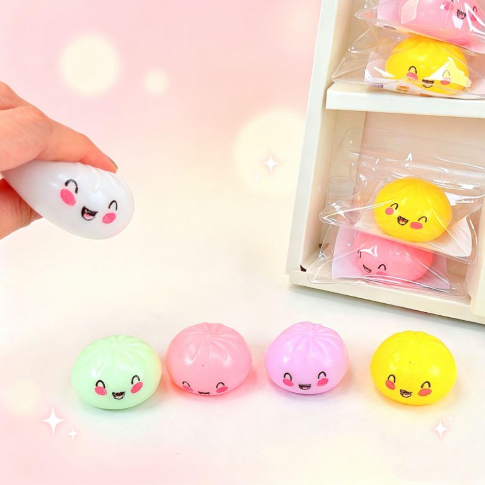 Colorful Squishy Dumpling Simulation Sensory Fidget Ball Dumpling Squishy Toys Student Prize