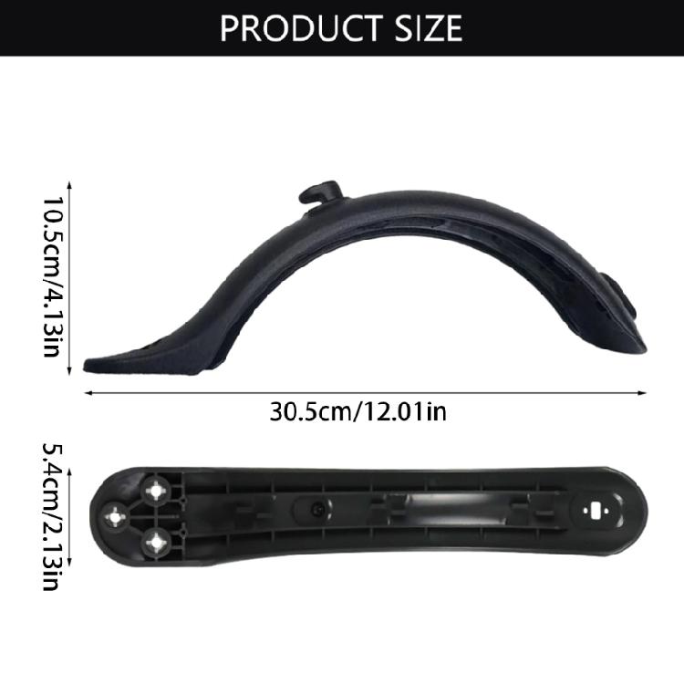 Scooter Rear Splash Protector with Integrated Hook for M365 Electric Scooter Rear Fenders Mudguard Commuters Travelers