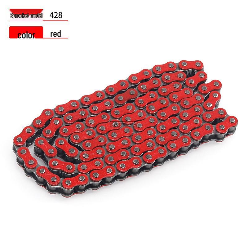 Colored 428 Chain for Go-Kart, ATV, Dune Buggy, and Off-Road Motorcycle