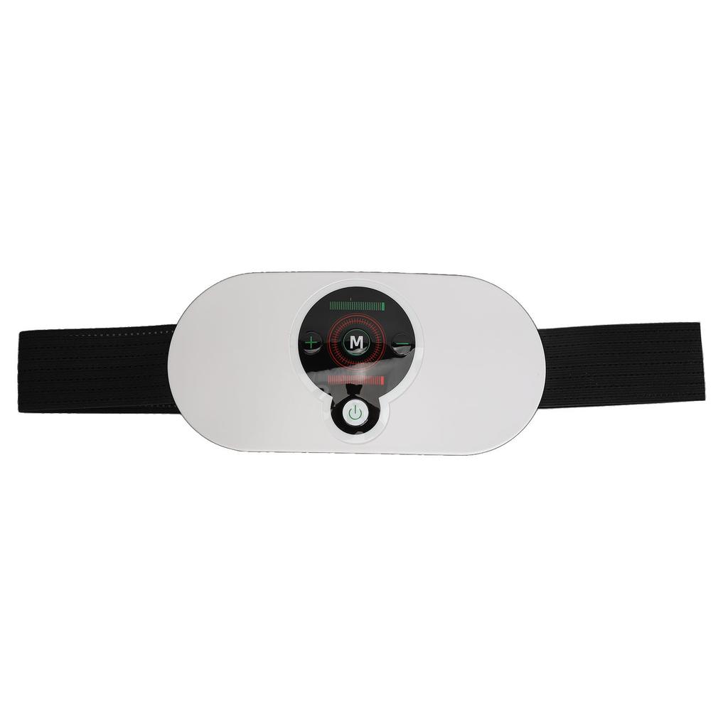 Electric Waist Belt Device 3 Levels Heating Massage Belt Vibration Warming Abdomen Pad Built in Battery