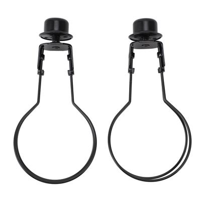 Glühbirnen-Clip-Adapter, Metalldraht, rostfrei, zum Anklipsen von Glühbirnen, Lampenschirmhalter mit Endstück für den Tisch