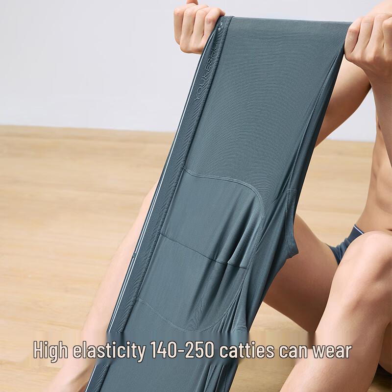 Youkeshu Men's Plus Size Antibacterial Boxer Briefs