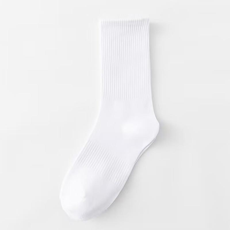 

Высокий воротник модные повседневные удобные полосатые вязаные носки для женщин белый