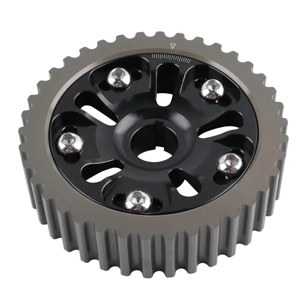 Adjustable Cam Gear Timing Gear Pulley Gold Blue Black Red For D Series Honda Civic 92-95 Wear Parts чёрный