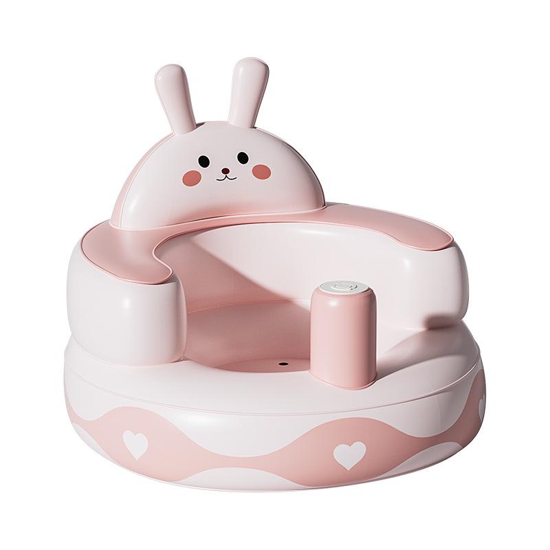 Cartoon Baby Inflatable Sofa: Portable, Anti-Fall, PVC Learning Seat
