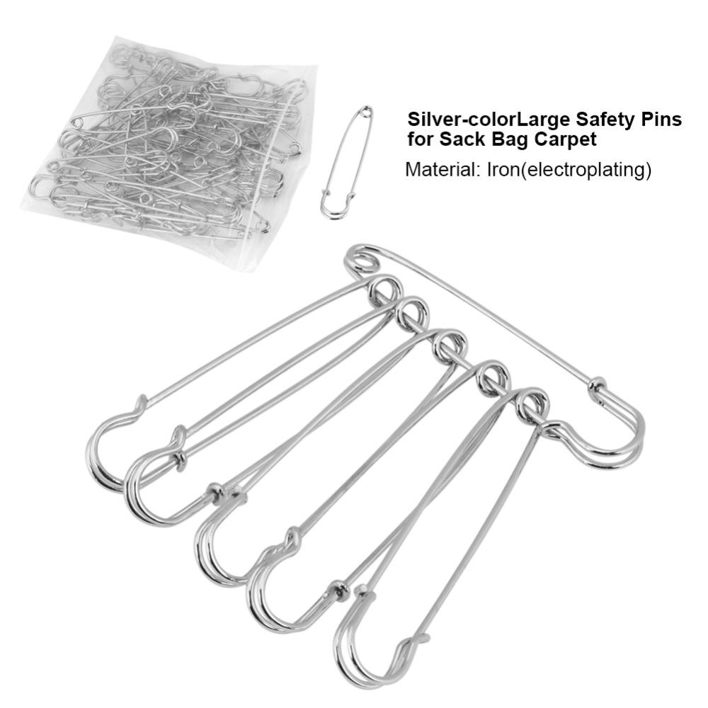 50pcs 3 Inch Large Safety Pins Silver Heavy Duty Safety Pins Craft Pin Safety Pins  DIY Crafts