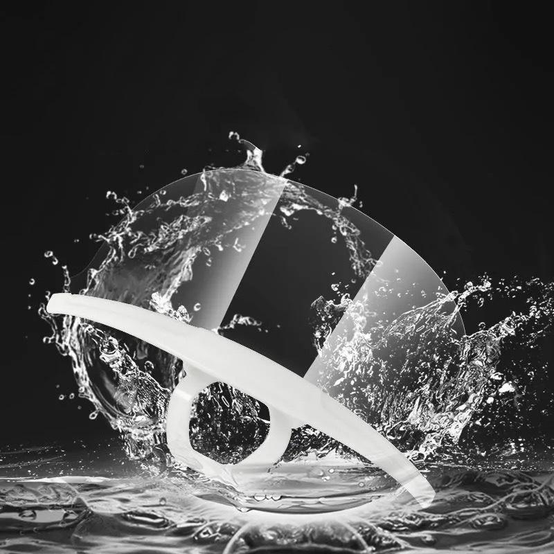 20Pcs Clear Plastic Catering Mask Hotel Beauty Chef Waiter Protective Mask Reusable Visible Splash Proof Mask