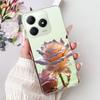 4G Clear For Realme Note 60 Case RMX3933 Luxury Butterfly Love Flowers Cool Lion Painted Phone Case For Realme Note 60X RMX3938