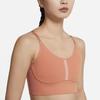 Nike Floral Fan Shaped Trim Low Impact Sports Bra Women Underwear Orange CZ7645-808