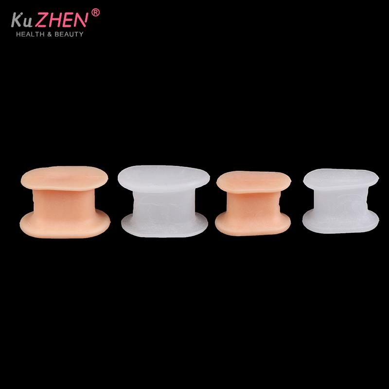2Pcs I-shaped Foot Finger Toe Separator Adjuster Hallux Valgus Pedicure Corrector Feet Care Bunion Bone Thumb Valgus Protector