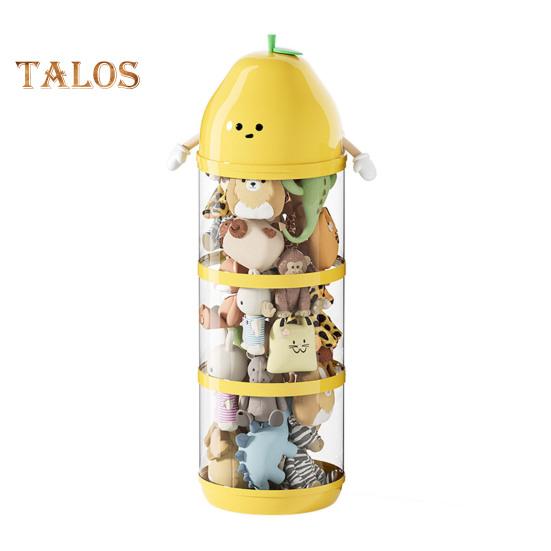 

Вертикальная трубка для хранения игрушек, трубка для организации мягких игрушек, прозрачное ведро для хранения плюшевых кукол, контейнер для игрушек для домашних животных Triple Layer