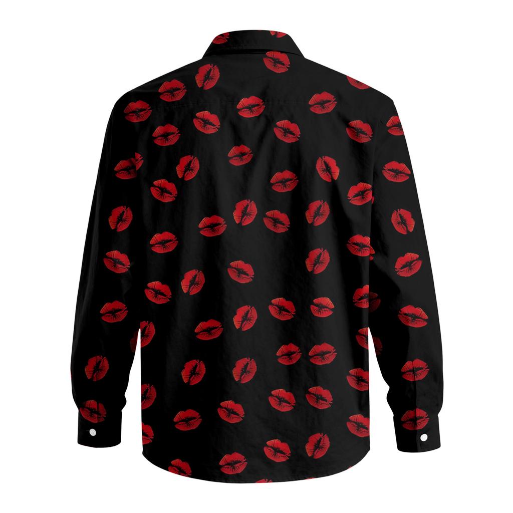 Camicia Casual da Uomo a Bottoni Manica Lunga