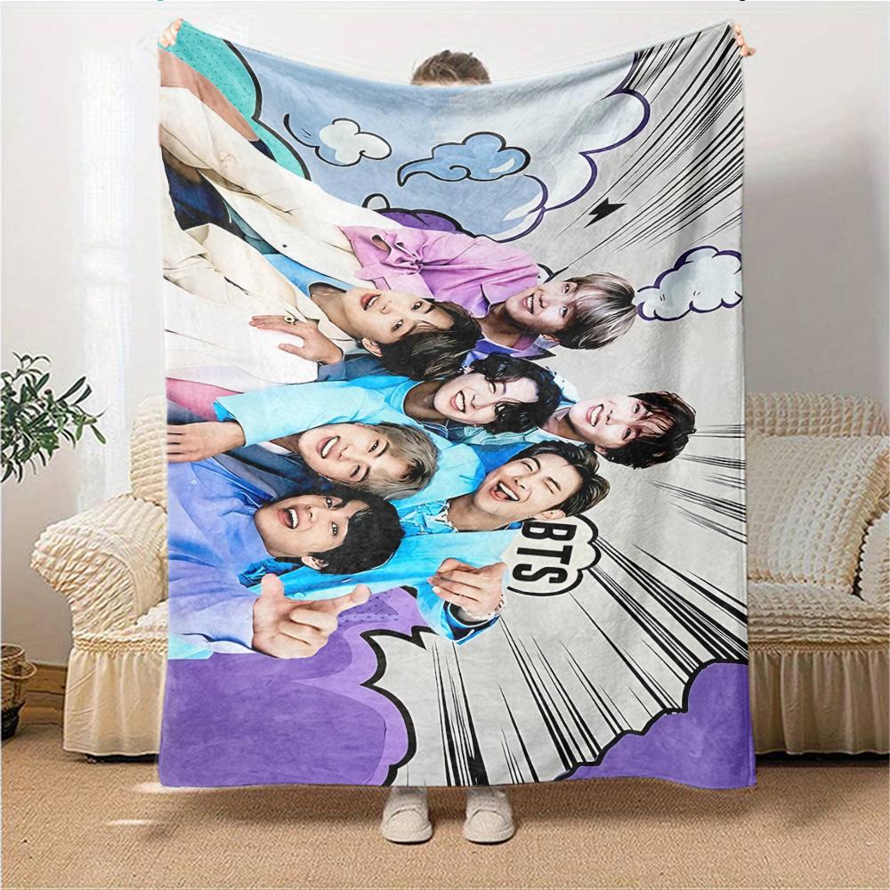 Music Box Adventure Flannel blanket, soft and warm, suitable for beds and sofas, all seasons, portable travel blanket. 0730137
