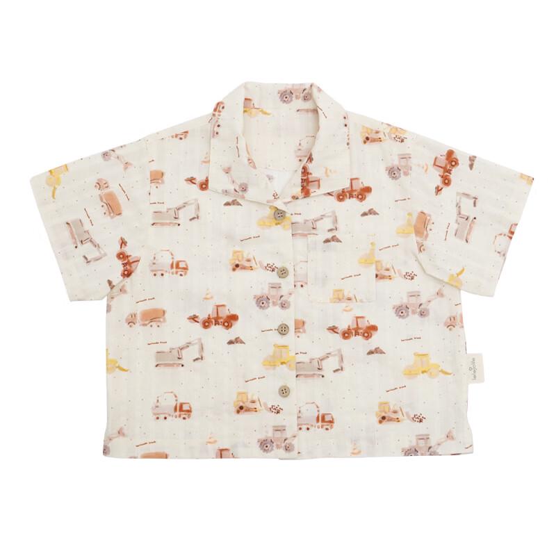 

LELE JOVE Kids Soft Cotton Cartoon Short Sleeve Shirt 90