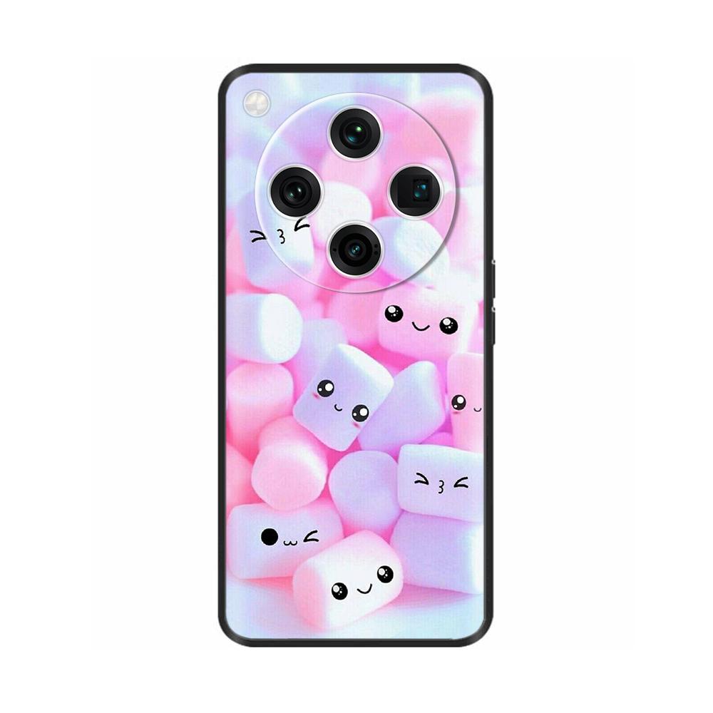 Soft Silicone Cover For Oppo Find X8 Pro Case Fashion Black TPU Phone Back Cover Cases For Oppo Find X8 5G Coque PKC110 PKC130