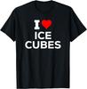 Funny Cute I Heart Love Ice Cubes Fun Humor Novelty T-Shirt