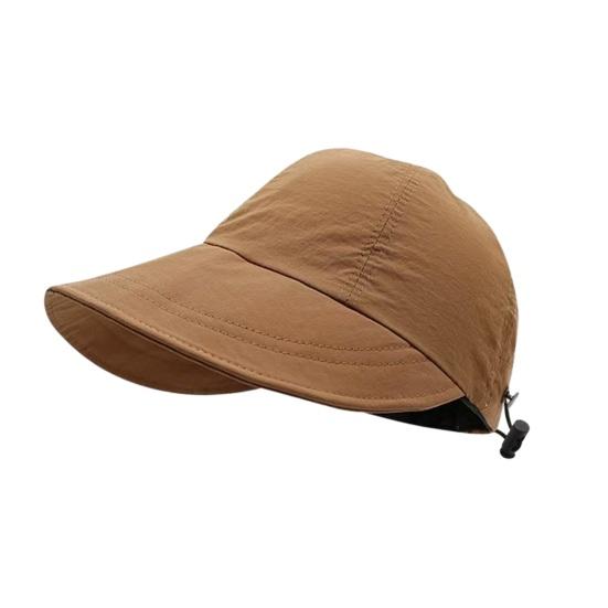 Sonnenschutzhut mit verstellbaren Riemen, Outdoor-Sonnenhut mit verlängertem Schirm, Vielseitige Sommerkopfbedeckung zum Radfahren, Tennis, Wandern