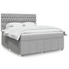 VidaXL Bed Slat Base with Mattress Light Grey 180x200cm Fabric, Bed, Platform Bed, Panel Bed 3294054