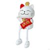 Chinese Lucky Cat Figurines, Animal Statue Resin Sculpture Cute Doll Waving Arm Crafts for Home