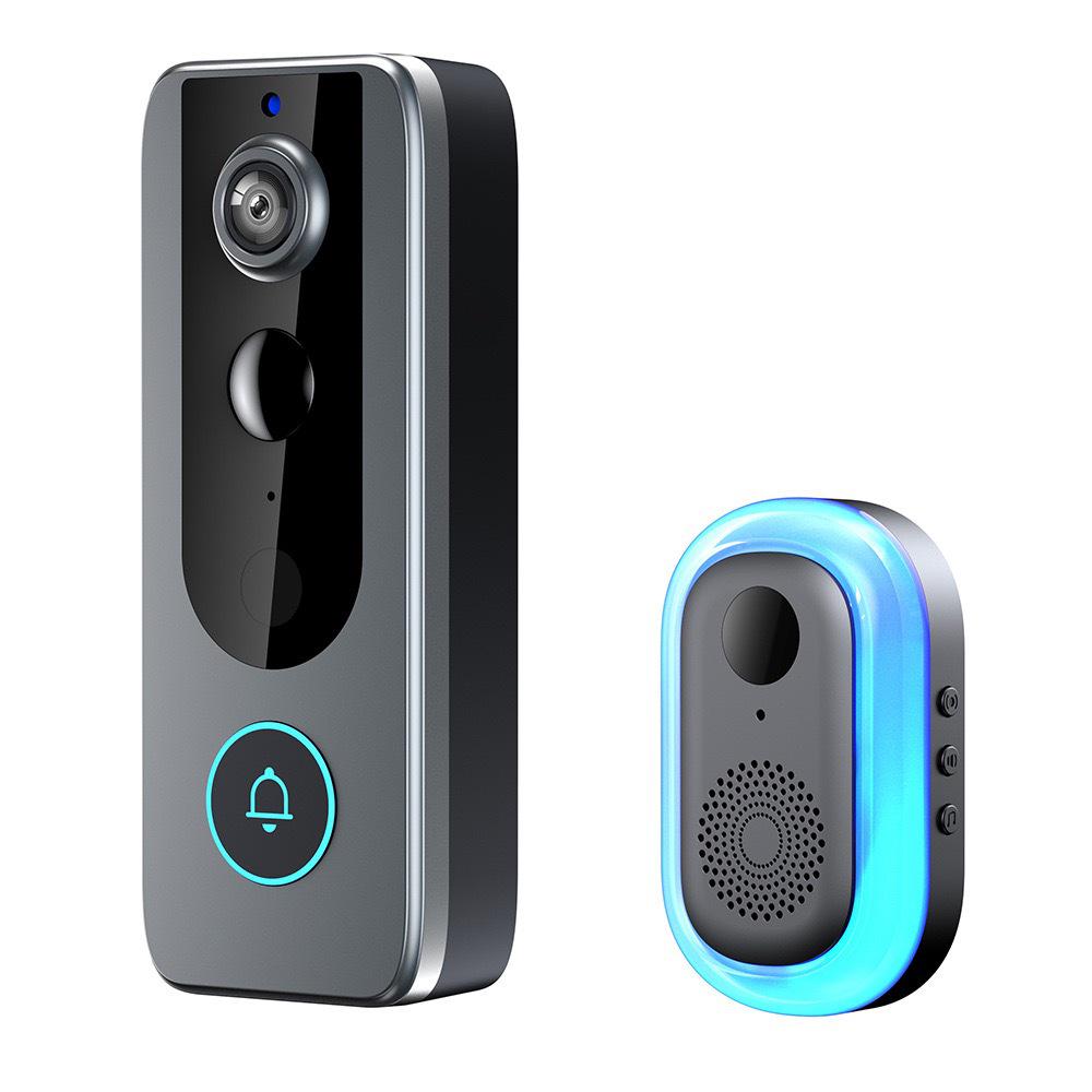 Wireless Video Doorbell with Infrared HD Night Vision and Smart Remote Monitoring