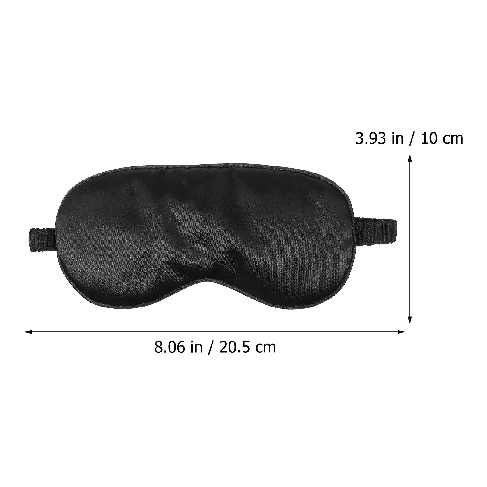 

3Pcs Sleeping Eye Mask Set Elastic Band Relaxing Muscle Relief Travel Sleep Mask Blackout Blindfold Storage Bag чорний