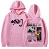 Rapper Milo J 111 Album Merch Hoodies Mannen Vrouwen Kleding Vintage Hip Hop Hooded Sweatshirt Casual Oversized Pullovers Fans Cadeau