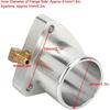 3 Bolt Turbo Adapter, Flange Adapter Kit 3 Bolt Turbo Outlet Adapter Kit Fit for Garrett Gt25 Gt28 T25 T28 Sr20det with Brass Fitting 90 Degree