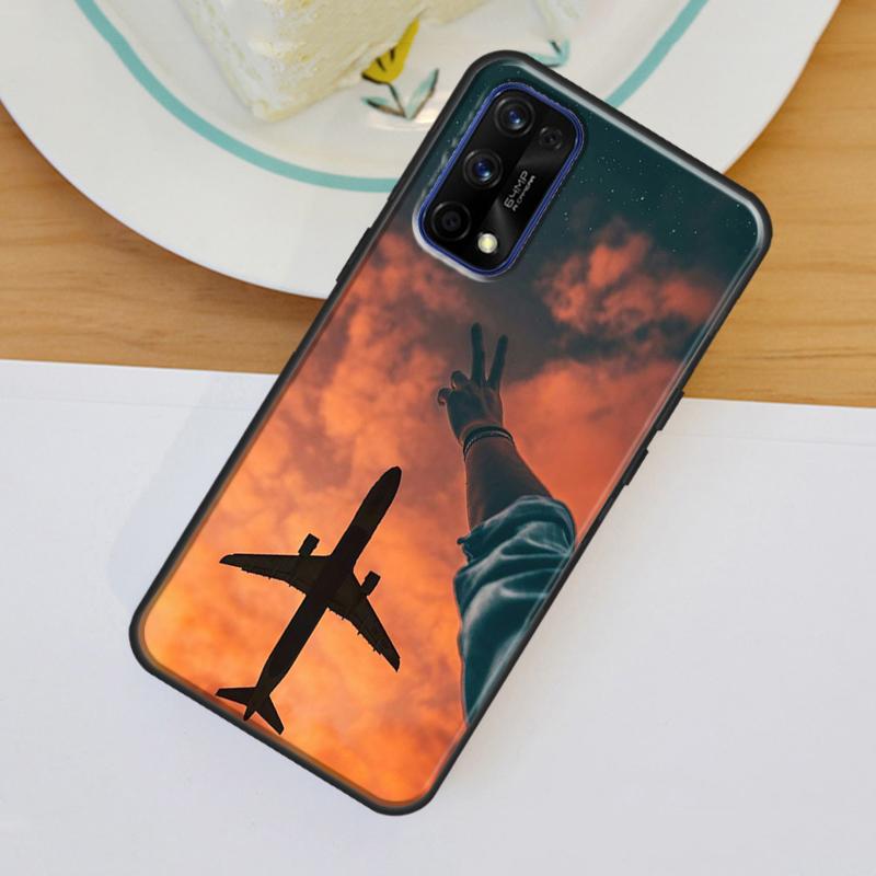 airplane Travel  Flying For OnePlus 11 10 Pro 10T Nord 3 2T CE 2 Lite Realme C55 C35 C33 C31 C30 C21Y GT Neo 5 Case
