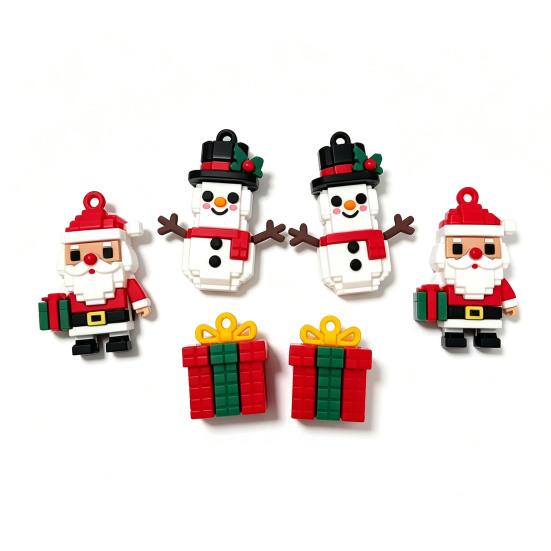 Christmas Party Favors 24-Day 3D Mini Brick Ornament Advent Calendar 2026, 24 DIY Santa Claus Reindeer Snowman Figures Building Set Countdown