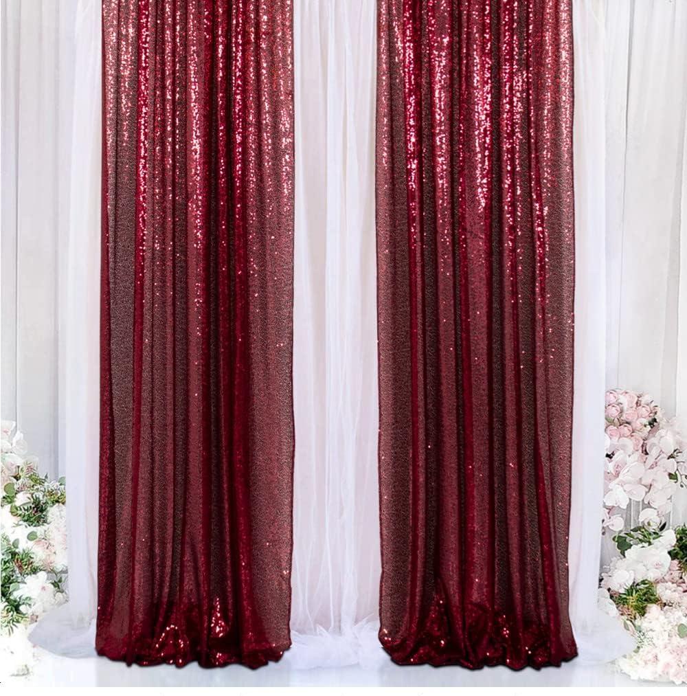 Gold Sequin Photo Backdrop Curtain Panels Stage For Shimmer Birthday Wedding Photograph Baby Shower Decoration Backdrop Fabric