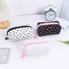 1pc Bow Tie Pattern Pencil Case, Creative Butterfly Tie Zipper Pearl Pendant, Fashion School Supplies - Back To School Essential