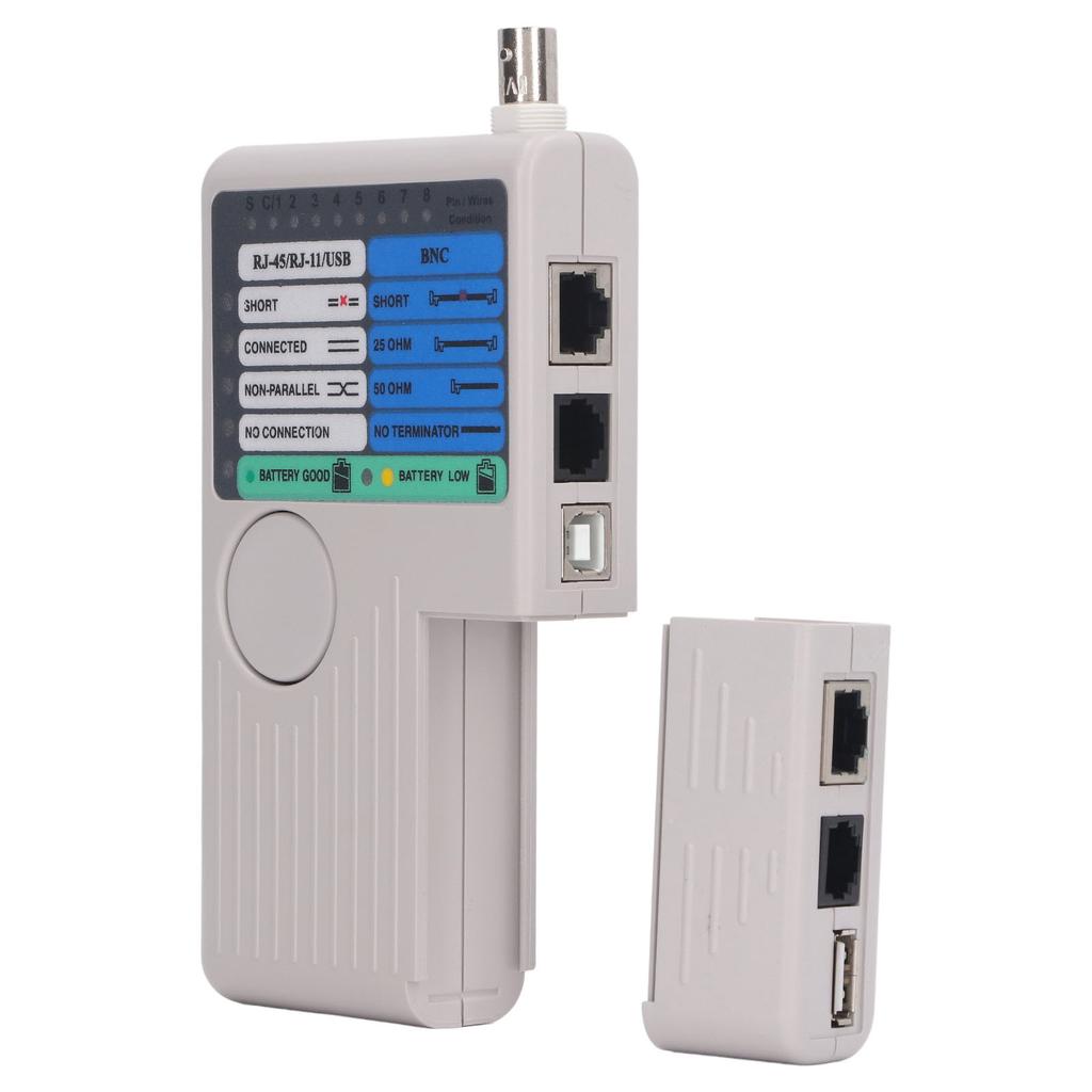 4 In 1 Remote Cable Tester Quick Response Detachable Module Network Telephone BNC USB RJ11 RJ45 Coaxial Cable Meter 90m