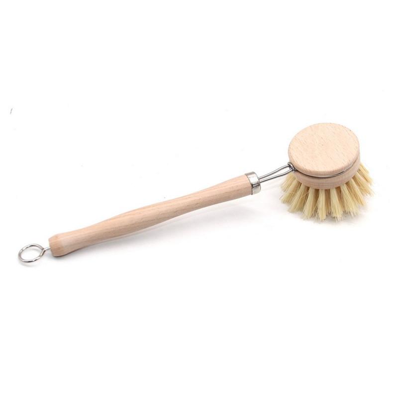 Eco Friendly Kitchen Cleaning Bamboo Dish Scrub Brush Set
