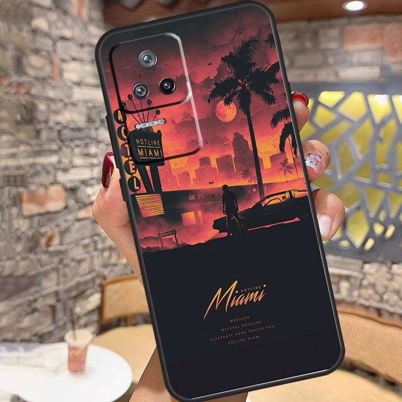 Game Hotline Miami Case For Xiaomi 15 Ultra 13 14 11T 12T 13T 14T Pro POCO X7 X3 X5 X6 Pro M6 F5 F6 Pro Cover
