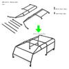 Metal Simulation 313/324mm 4 Doors Pickup Truck Shell for 1/10 RC Crawler Car Traxxas TRX4 Defender SCX10II RC4WD RD110 Parts