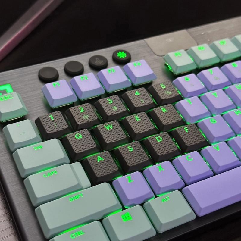 DIY Customs Keyboard Keys 13Pcs Keycap Carbon Fiber Texture Nonslip Cover for G915/G813/G815/G913 TKL