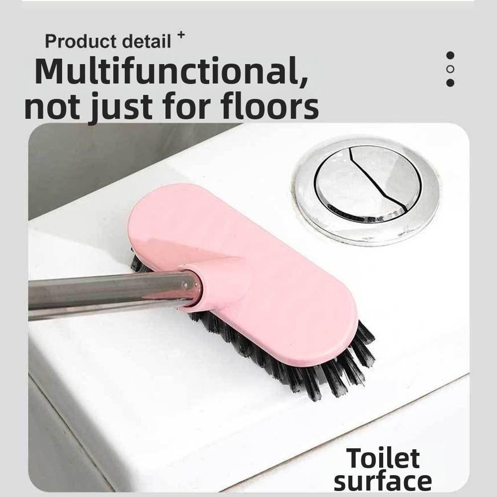 Multifunctional Floor Scrub Brush Long Handle Hard Bristle Brush Tile Gap Brush  Household Cleaning