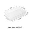 Yuzhuxun White Large Desktop Storage Box Set