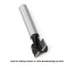 Woodworking Milling Cutter Hard Alloy 6 X 38 Keyhole Knife Cutter Bit Accessory