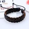 Diamin Leather Rope Bracelet Men Women Jewelry Birthday Party Decor Gift