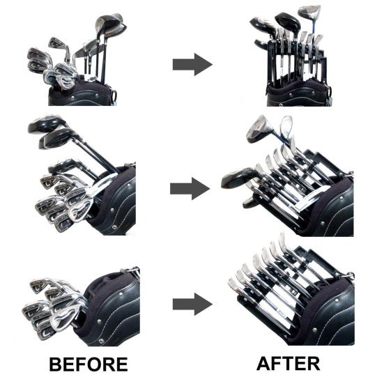 Practical Golf Club Holder Strong Toughness Avoid Clutter Long Service Life Golf Club Organizer for Outdoor