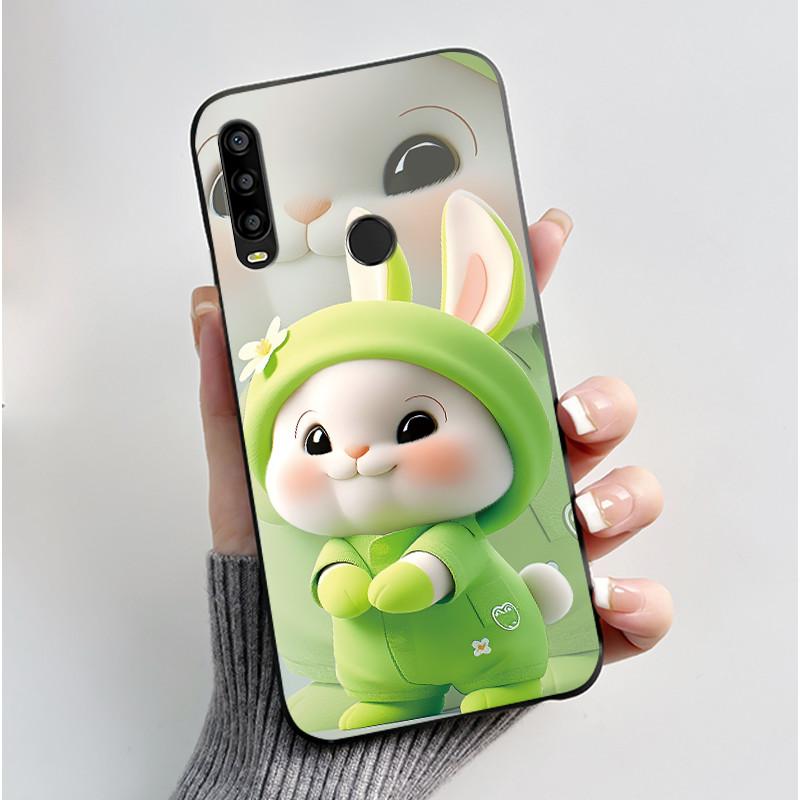 For TCL L10 Pro Case Luxury Cute Love Heart Rabbit Funny Black TPU Soft Silicone Phone Case For TCLL10 Pro Protective Back Cover