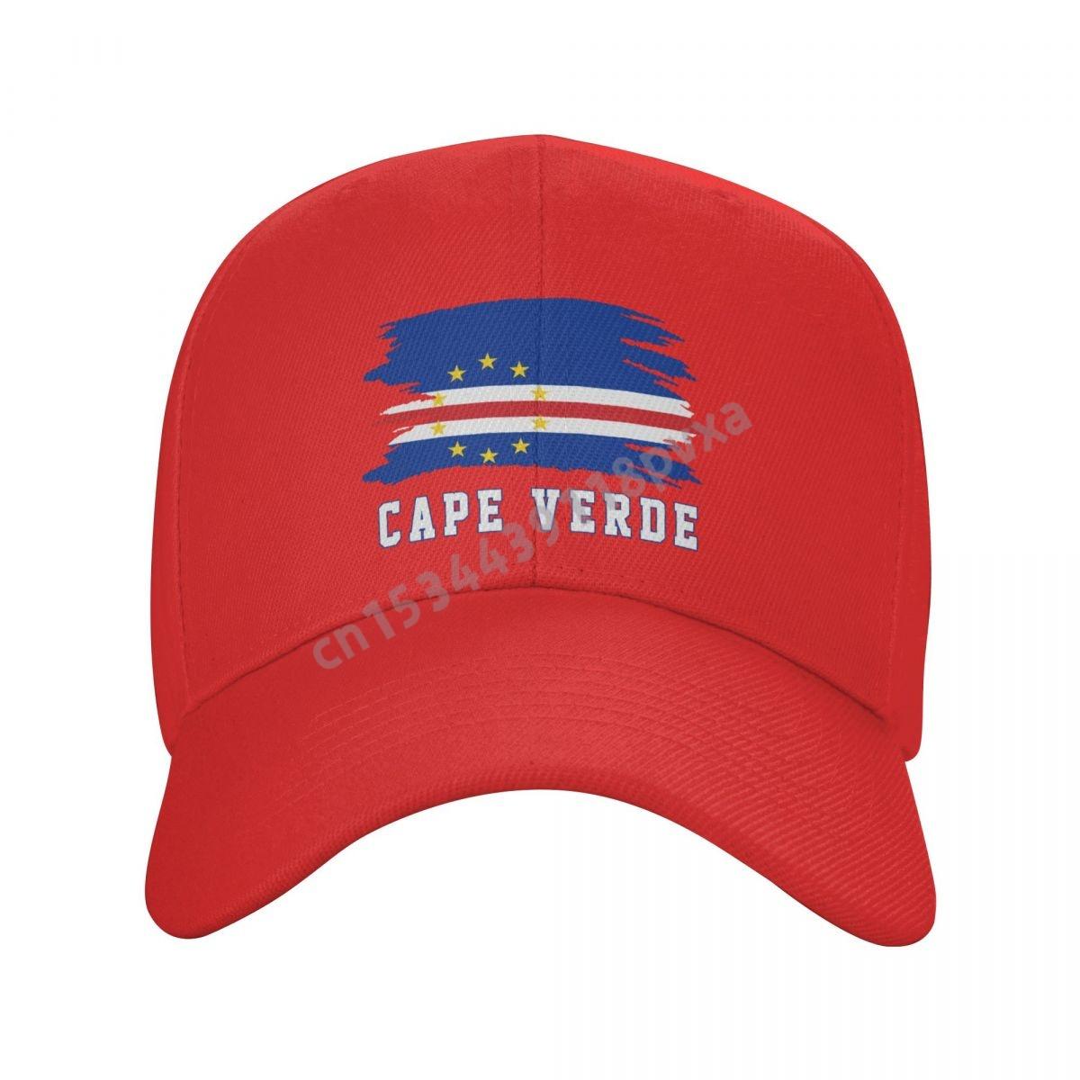 ALLRICK CAP Baseball Cap Kaapverdi&euml; Vlag Kaapverdische Fans Landkaart Wild Zonnescherm Peaked Verstelbare Outdoor Caps voor Unisex WoUnisex One Size